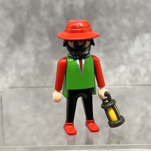 Playmobil Inn Keeper/Farmer with Lantern - Picture 1 of 3